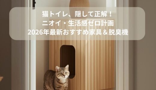 【2026最新】猫トイレのニオイ・生活感をゼロに！おしゃれに隠す収納家具＆脱臭機5選